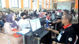 Pelaksanaan penerimaan peserta didik baru (PPDB) di SMKN 2 Bandung berjalan lancar (Memanggil.co/lst)