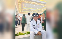 Kepala Desa Mekarmukti, Hidmat Dijata. (Jabar Memanggil/ Wildan FM)