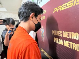 ARF pelaku dugaan pelecehan seksual tehadap siswi SMP di Depok berhasil dibekuk Satreskrim Polres Metro Depok. (Jabar Memanggil) Sidharta Agung)