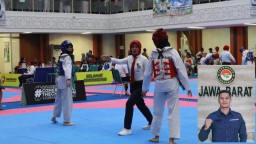 Sebanyak 2.329 Atlet Taekwondo dari 5 Provinsi berlaga di UIN Taekwondo Championship Ke- V, pada 10-12 November 2023 di Bandung, . (Insert) Ketua pelaksana Bilal Awaludin. ( Jabar Memanggil/IST)