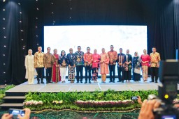 Suasana acara lepas sambut Danrem 061/ Suryakancana di IPB International Convention Center. (Jabar Memanggil/ IST)