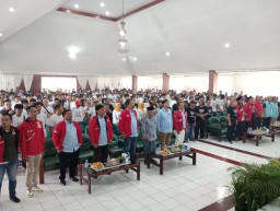 Deklarasi, Relawan rejo semut ireng Sumedang, siap menangkan Prabowo-Gibran pada pemilu 2024. (Ist/jabar memanggil) 

