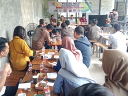 IJTI Suma, Gelar diskusi ringan jelang Pemilu, dengan tema menjaga kondusifitas jelang Pemilu 2024 (ist) 
