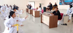 Ratusan Pelajar Saat Mengikuti Ujian Kenaikan Tingkat (Jabar memanggil/Wildan) 