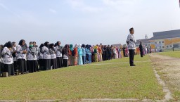 Hardiknas 2024,dilaksnakan dihalaman pusat pemerintahan Kabupaten Sumedang yang diikuti oleh seluruh tenaga pengajar dan peserta didik (husni mursyaf/jabar memanggil) 