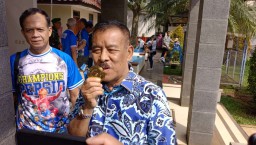 Manager Persib Bandung, Umuh Muchtar. ( Jabar Memanggil/Husni)