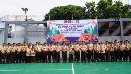 Sejumlah Kalapas dan Rutan Di Wilayah Priangan Timur Usai Melakukan Monev Program Pembinaan Kepramukaan Oleh Kordinator Pramuka Kemenkumham Jabar di Lapas Kelas II A Garut