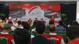 Rapat Festival Merah Putih 2025, di Kampus IBI Kesatuan Kota Bogor, (20/07/2025). (Jabar Memanggil/ Y. Irawan)
