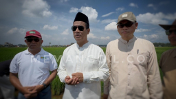Menteri Pertanian, Andi Amran Sulaeman, bersama Kepala BRMP, Prof. Dr. Ir. Fadjry Djufry, saat mengunjungi IP2SIP Muara Bogor. (Jabar Memanggil/ist)