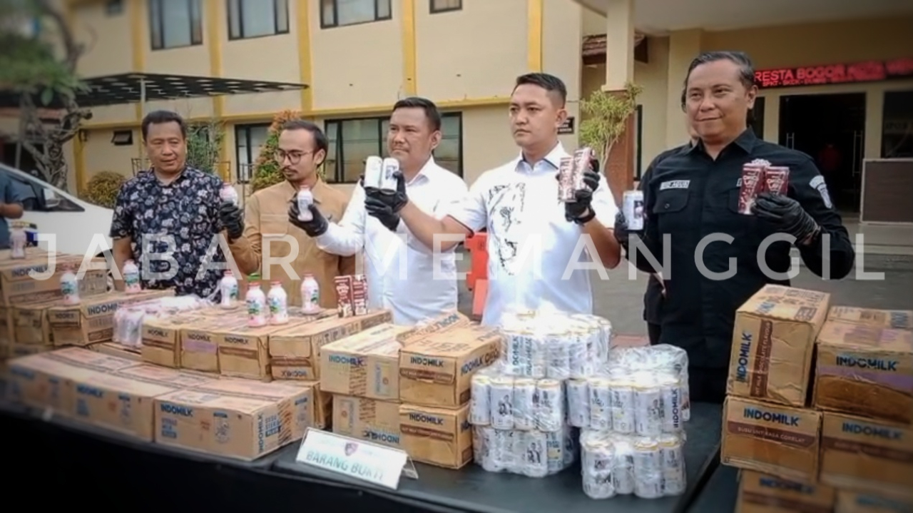 Polresta Bogor Kota Ungkap Peredaran Susu dengan Label Kedaluwarsa Palsu, Dua Tersangka Diamankan