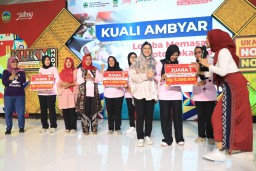 Lomba Memasak Soto Sokaraja yang digelar di GOR Satria Banyumas berlangsung meriah, Sabtu (12/5/2023).