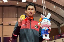 Atlet sepak takraw asal kendal, usai meraih mendali emas dalam ajang Sea Games Kamboja 2023, di Kamboja, Senin 15/05/2023. (PSTI Kendal/Jateng Memanggil)