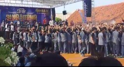 Keterangan: Tangkapan layar dari vidio yang dikirim atau tersebar di grup wa (Ist)