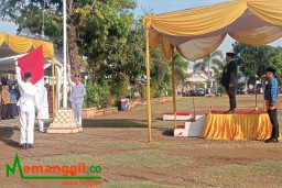Keterangan: Wabup Kendal, Windu Suko Basuki, saat menjadi Inspektur Upacara Hari Lahir Pancasila, di Alun- alun Kendal, Sabtu 01/06/2024. (Roni/Jateng Memanggil)
