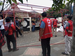 Keterangan: Relawan Cepu, saat akan mendirikan posko mudik, di Cepu, Kamis 27/03/2025 petang. (Ist/Jateng Memanggil)