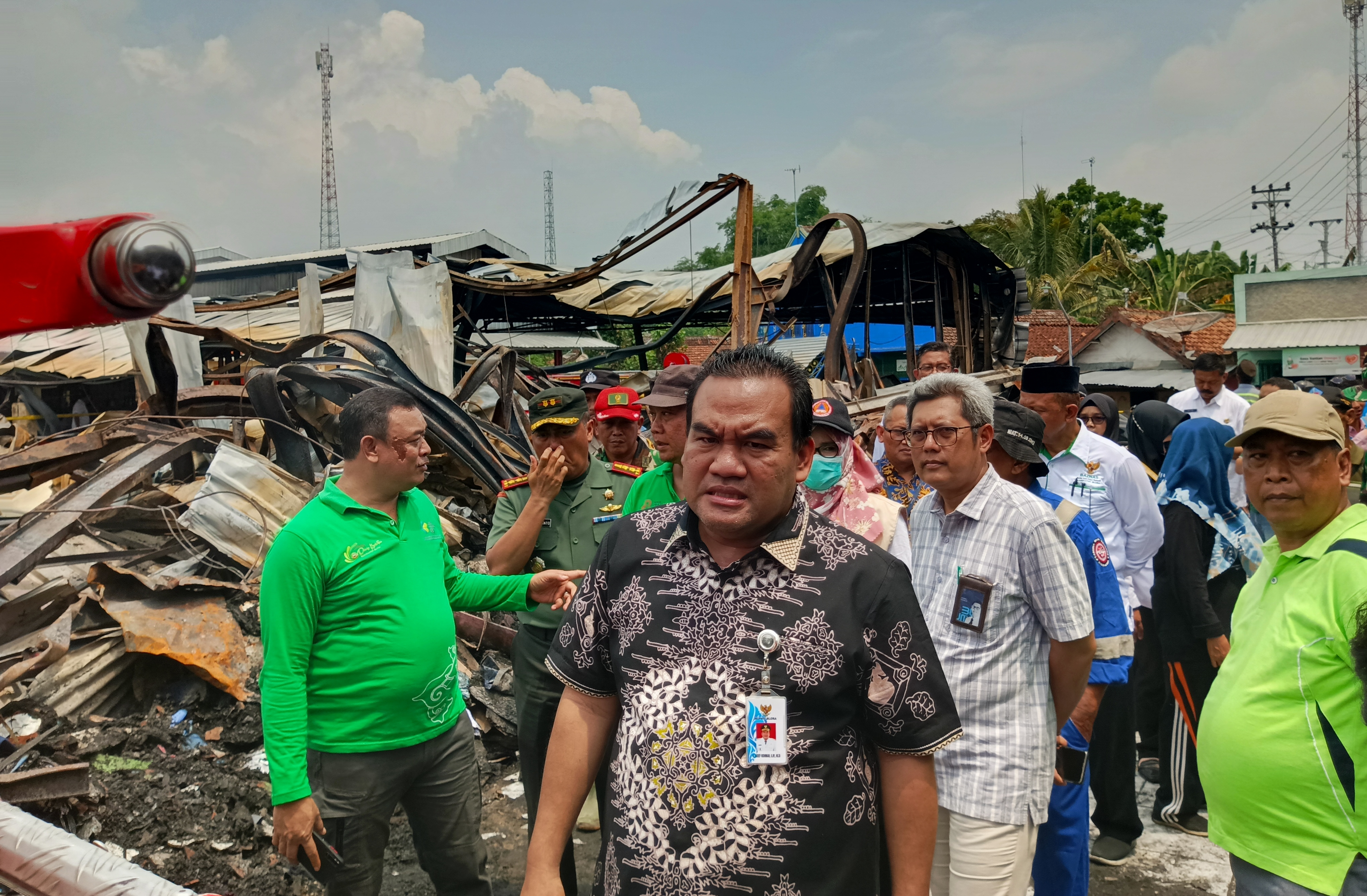 Tiba di Pasar Ngawen yang Ludes Terbakar, Bupati Blora Sebut Akan Minta Bantuan Kementerian