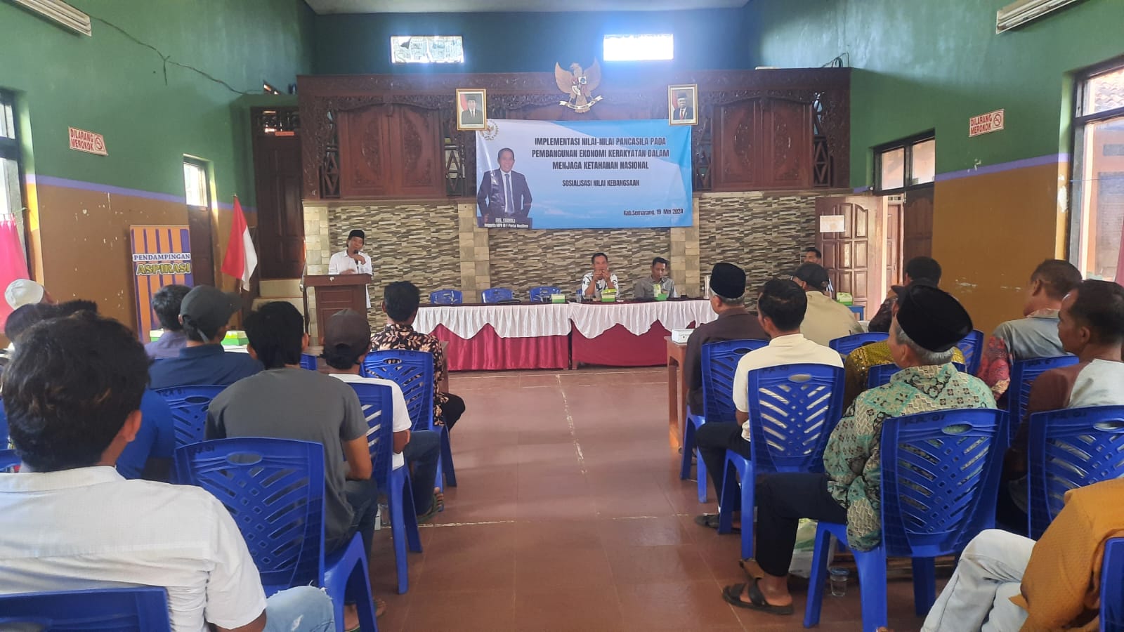 Sosdapil MPR RI Tahap 3, Fadholi: Ikut Serta Membangun Desa Sama Saja Mengamalkan Nilai- nilai Pancasia