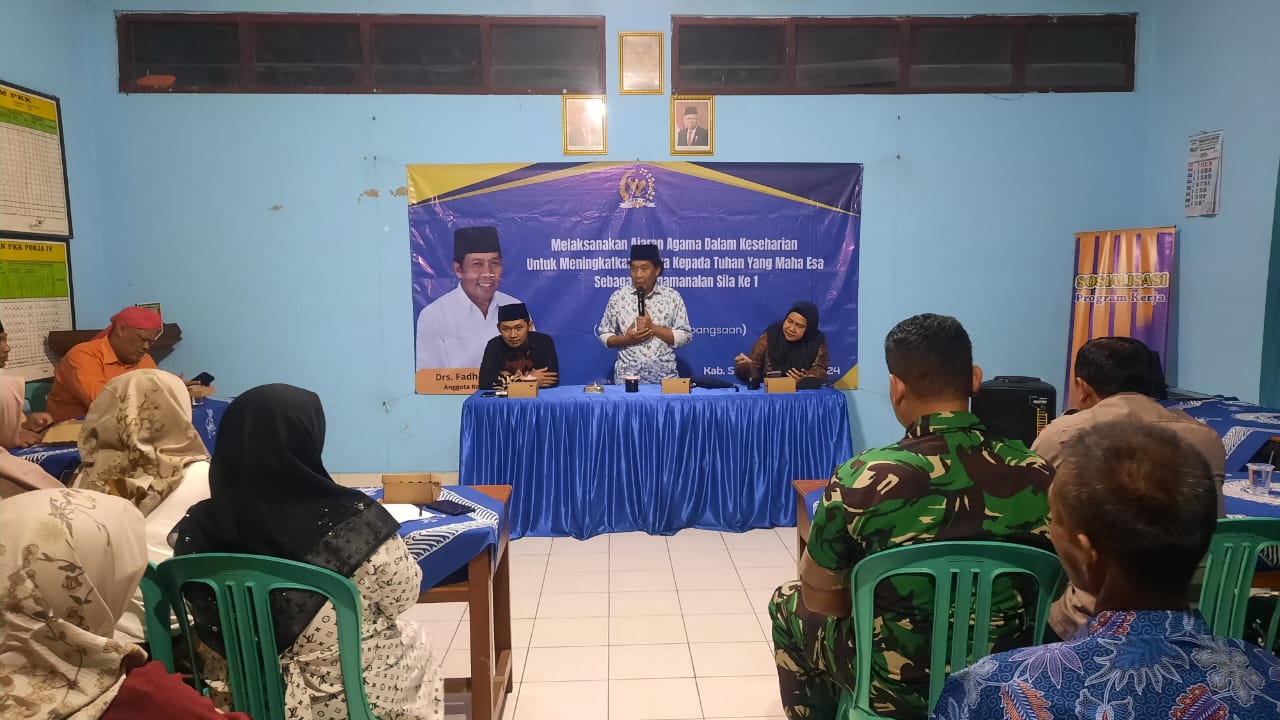 Sosdapil Optimalisasi A-404 Tahap IV DPR RI, Fadholi: Mari Laksanakan Ajaran Agama Untuk Meningkatkan Iman dan Takwa