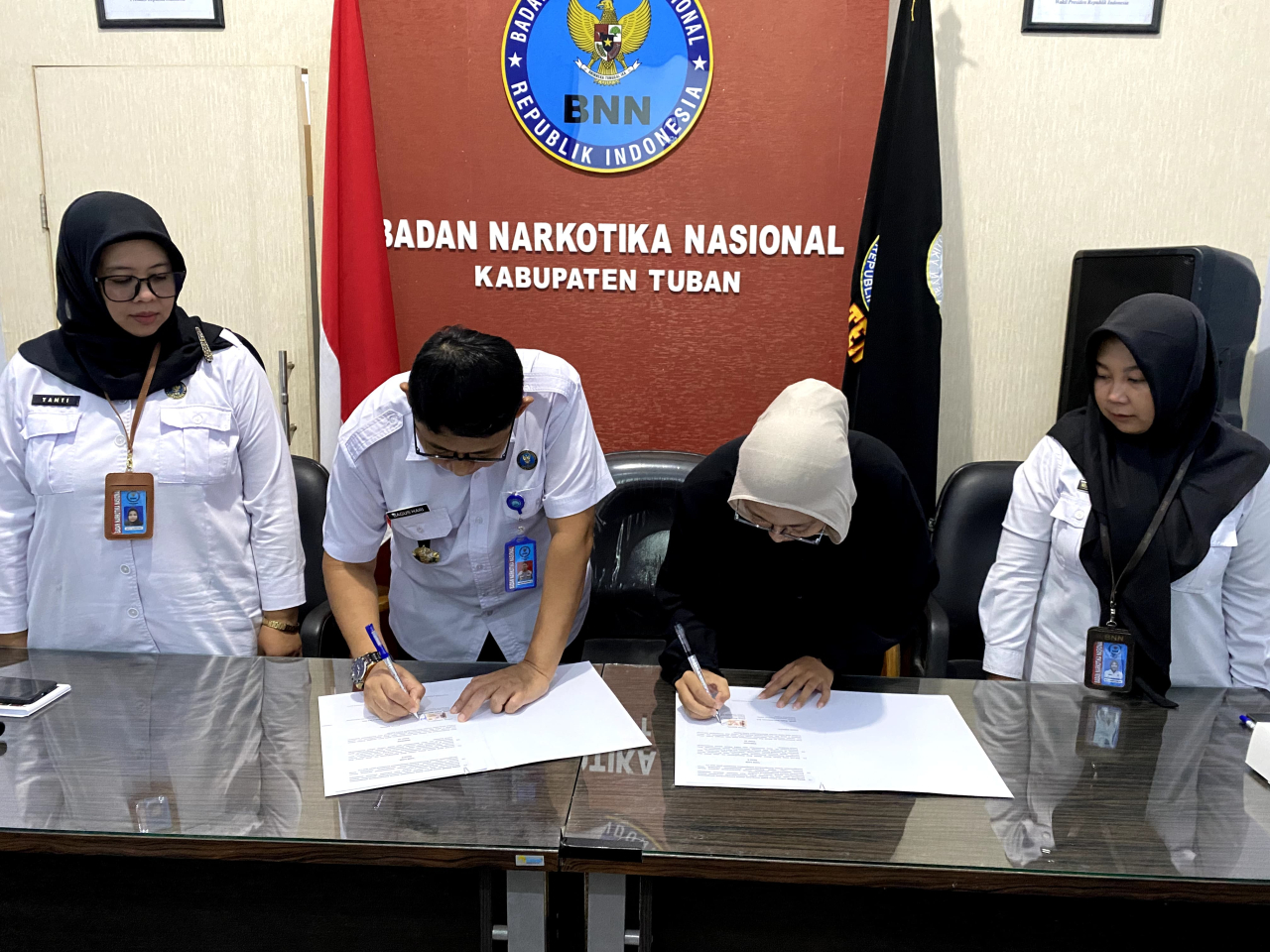 Teken MoU dengan Paguyuban Duta Anti Narkoba, BNN Tuban Perkuat Sinergi