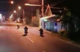 Aksi balap liar di wilayah Tuban saat bulan suci Ramadan. (Memanggil.co/Ist)