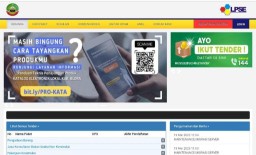 Tangkapan layar laman LPSE Blora. (Memanggil.co/Ist)