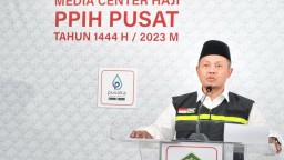 Koordinator Media Center Haji (MCH) PPIH Pusat Dodo Murtado. (Memanggil.co/Antara)