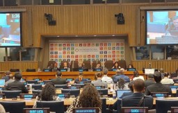 Delegasi 196 negara, termasuk Indonesia (Kemendes PDTT) dalam High-Level Political Forum on Sustainable Development 2023 di PBB, New York, Amerika Serikat, pada Selasa (11/07/2023). (Memanggil.co/Antara)