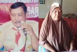 Kolase foto tokoh Pramuka Blora, almarhum Mbah Sarijan dan Mbah Jumilah. (Memanggil.co/Ist)