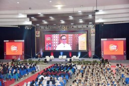 LAPOR Goes To Campus  dilaksanakan di Gedung Balairung IPDN Jatinangor Sumedang. (Memanggil.co/Husni Nursyaf)