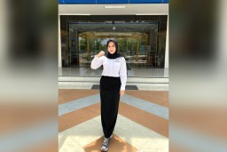 
 Aileni Suhartini, mahasiswi PEM Akamigas yang belajar di Program Studi Logistik Minyak dan Gas tingkat 4. (PEM Akamigas for Memanggil.co) 
