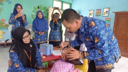 Kegiatan Sub Pin Polio di Kelurahan Kunden, Kecamatan Blora, Kabupaten Blora, Jawa Tengah. (Memanggil.co/Ist) 