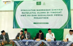 Penguatan Madrasah Diniyah Nahdlatul Ulama di tingkat MWCNU dan Sosialisasi Perda Pesantren. (Memanggil.co/Ist) 