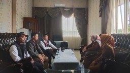 Panwascam Temayang melakukan Klarifikasi terhadap Kades Pandantoyo, Kecamatan Temayang, Kabupaten Bojonegoro, Jawa Timur. (Memanggil.co/Ist)