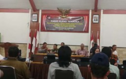Dokumentasi saat rapat pleno terbuka penyelenggara pemilu 2024 di Kabupaten Blora. (Memanggil.co/ Helmi Hidayat) 