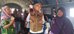 Ribuan warga korban banjir Demak yang kini tinggal di sejumlah titik pengungsian di Kudus masih berharap bisa mencoblos. (ist)