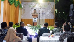 Acara peletakan batu pertama pembangunan Graha KAHMI Lamongan yang ada di Jl. Pamongpraja, Kelurahan Sukorejo, Kecamatan Lamongan tersebut digelar pada Selasa, (23/4/2024) malam (Memanggil.co/Ist)