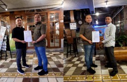 Kolase foto dukungan dari PMII Rembang dan Blora untuk Muhammad Muhamtashir jadi calon Ketum PB PMII Periode 2024-2027. (Memanggil.co/Ist)