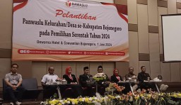 Panwaslu tingkat Kecamatan Se-Bojonegoro resmi dilantik hari ini (Memanggil.co/Ist)