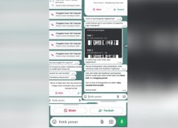 Tangkapan layar pesan Whatsapp dari debt collector pinjol. (Memanggil.co/Ist) 