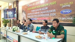 Focus Group Discussion Pemajuan Museum dan Pelestarian Cagar Budaya di Jawa Tengah di Musem Gus Jigang Kudus.