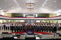 Politeknik Energi dan Mineral (PEM) Akamigas melantik 360 mahasiswa baru untuk Tahun Akademik 2024/2025 di Graha Oktana PEM Akamigas, Kamis (1/8) (Memanggil.co/Ist)