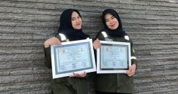 Zakia Salsabillah dan Fanya Aulia Revalina, dua mahasiswi Politeknik Energi dan Mineral Akamigas Cepu Blora (Memanggil.co/hms)