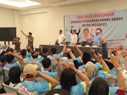 Mandor dan Buruh Rokok Kudus Deklarasi Dukung Hartopo-Mawahib.
