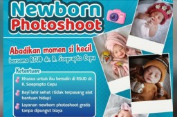 Poster Newborn Photoshoot RSUD Cepu (Memanggil.co/RSUD Cepu)