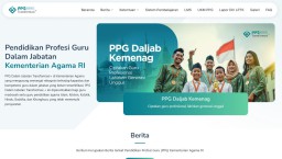 Tangkapan layar laman (Memanggil.co/https://ppg.kemenag.go.id/)