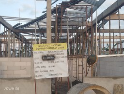 Pembangunan dapur umum program makan bergizi gratis (MBG) yang diduga tak berizin dan mencatut BGN di Desa Kentong, Kecamatan Cepu, Kabupaten Blora (Memanggil.co/Ist)