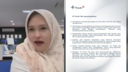 Karyawan PT Timah Tbk yang mengunggah video berisi hinaan terhadap tenaga honorer pengguna BPJS Kesehatan (Memanggil.co/tangkapan layar)