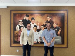 Bupati Bojonegoro Setyo Wahono dan Wakil Menteri BUMN Kartika Wijoatmodjo di Jakarta, Jumat (14/3/2025) (Memanggil.co/Hms)