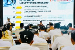Penyusunan Rencana Pembangunan Jangka Menengah Daerah (RPJMD) 2025-2029 di Ruang Angling Dharma Gedung Pemkab Bojonegoro, Rabu (26/2/2025) (Memanggil.co/Hms)