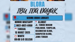Pamflet pengobatan tradisional Ida Dayak di Blora (Memanggil.co/Ist)